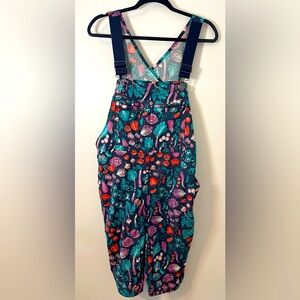 Duluth Women’s L Gardening Overalls Vegetable Print